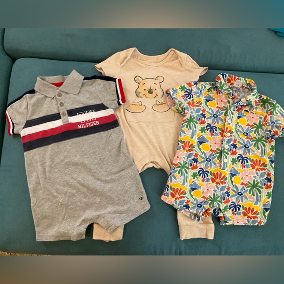 Tommy Hilfiger, Disney Baby, and Old Navy Rompers - Picture 1 of 5